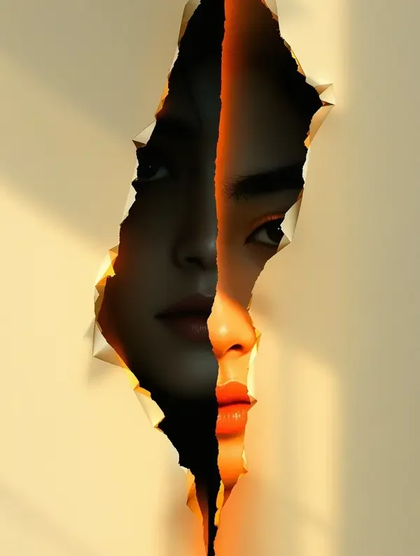 《镜中人》短剧封面 - 悬疑题材 - 魔改短剧